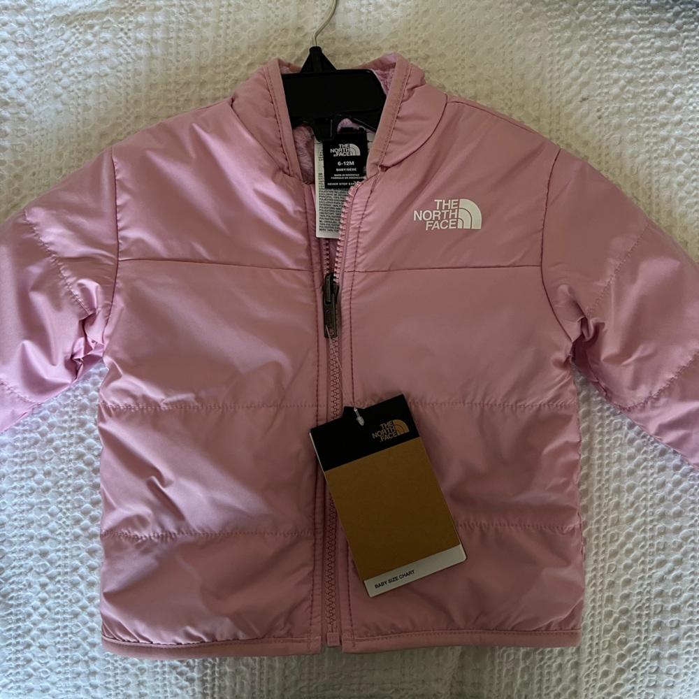 North face pink baby jacket